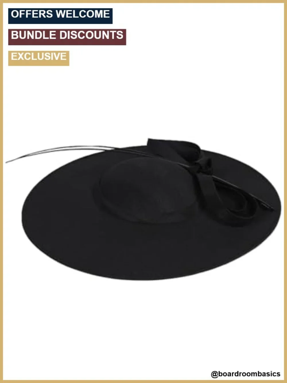 Wide Brim Church Hat Women Kentucky Fascinator Bow Feather Derby Wedding Tea